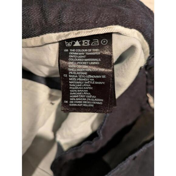 H&M &Denim Dark Navy Denim Shorts - Size 38 NWT - Picture 5 of 8